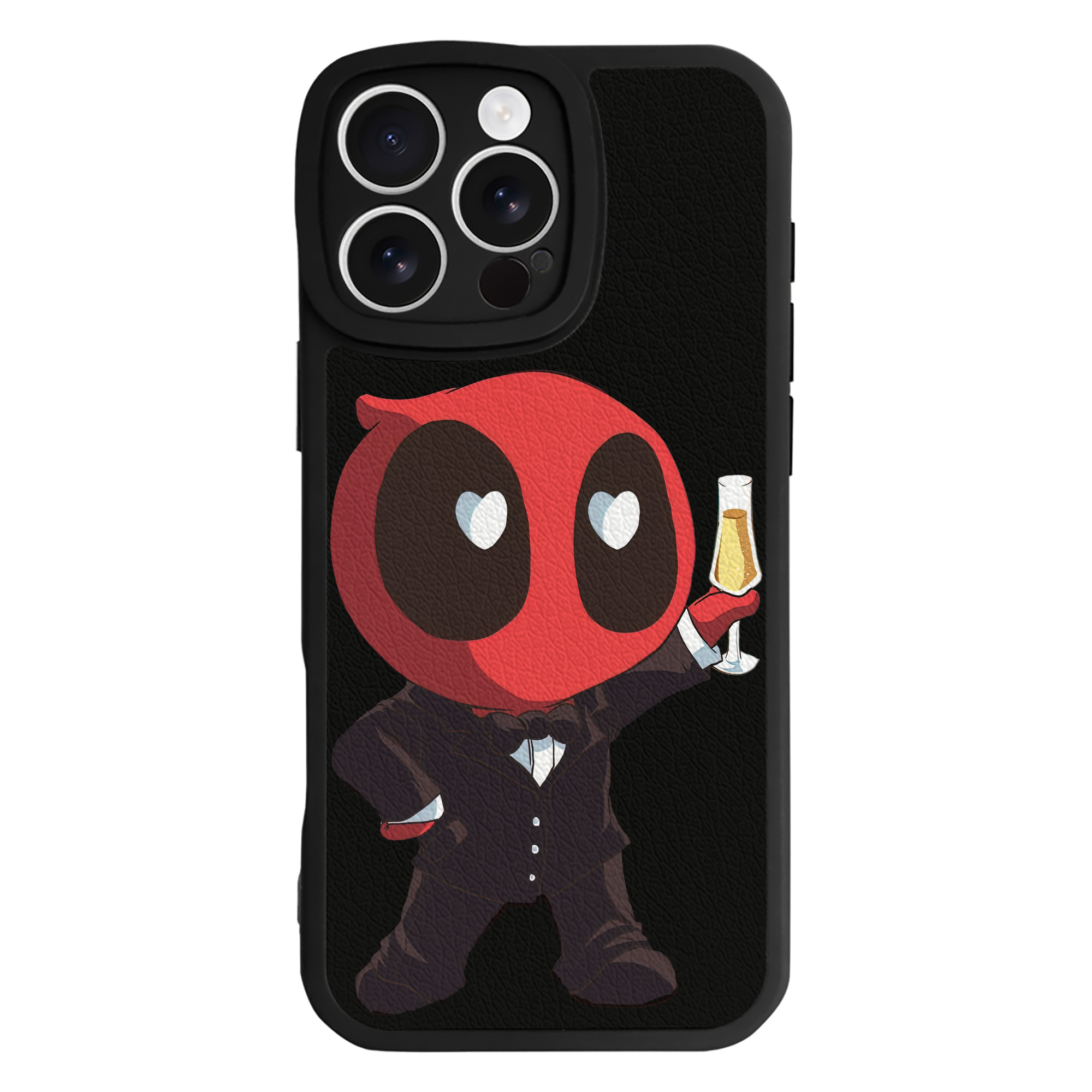 （画像用） Deadpool デッドプール 【iPhone 16シリーズ対応】シリコンスマホケース（レザー調） 材質：シリコン